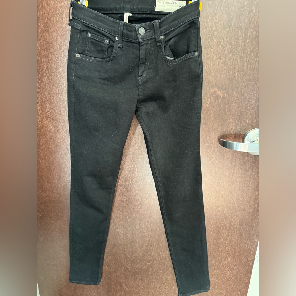 RAG & BONE Black Jean Womens 26 High Rise Skinny Fit